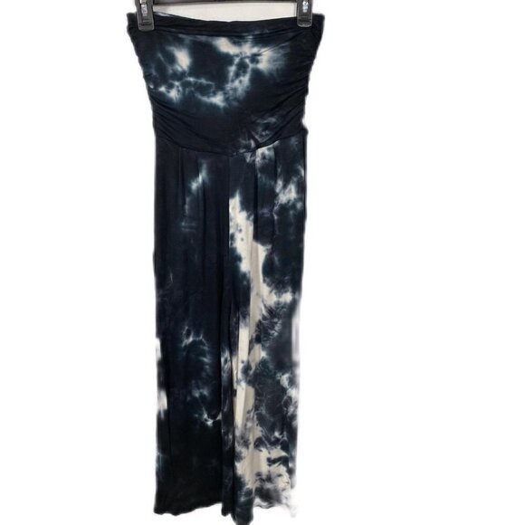 Antistar black and gray tie-dyed strapless romper with pockets. Sz XS - Picture 2 of 7